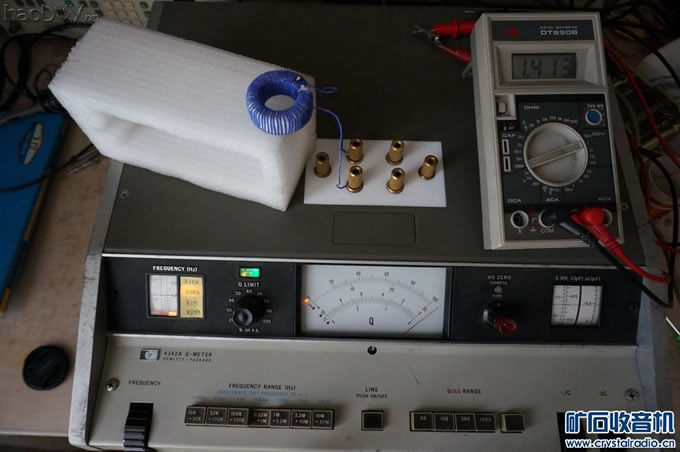 我也绕了一个高Q值磁环线圈