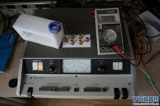 我也绕了一个高Q值磁环线圈