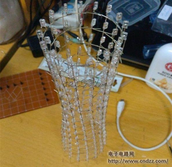 跟风模仿广州塔,最美LED DIY