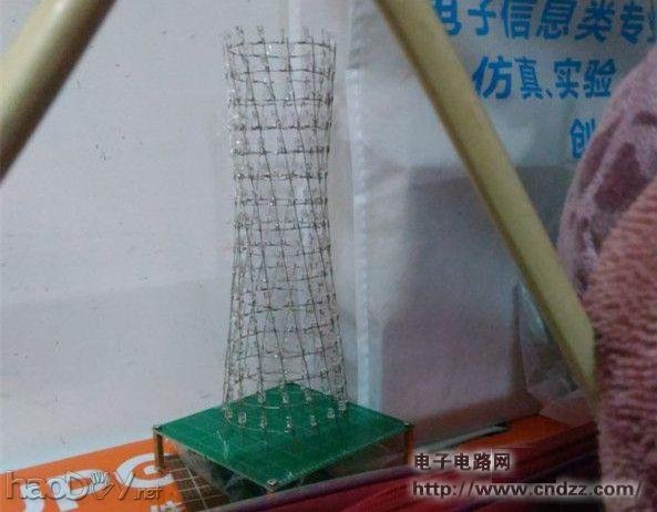 跟风模仿广州塔,最美LED DIY