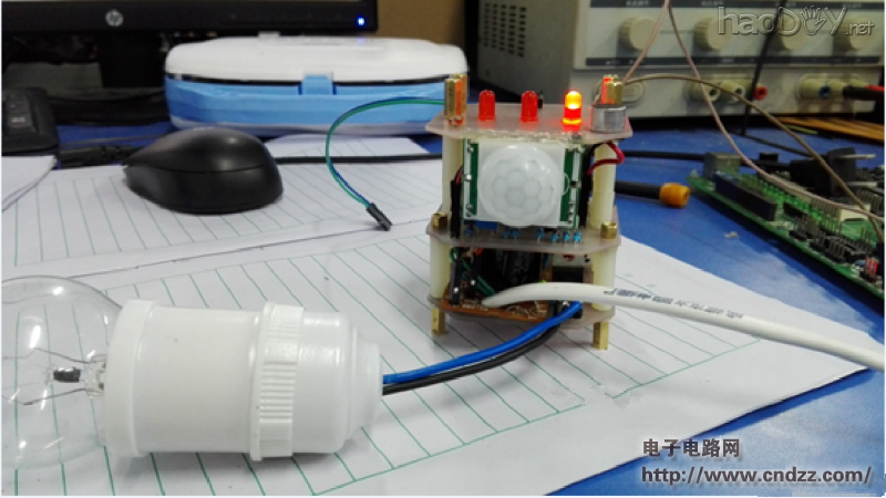 智能小夜灯,人体红外、声、光控都可以!