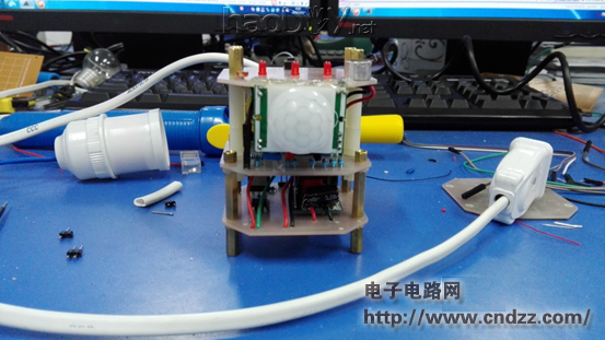 智能小夜灯,人体红外、声、光控都可以!