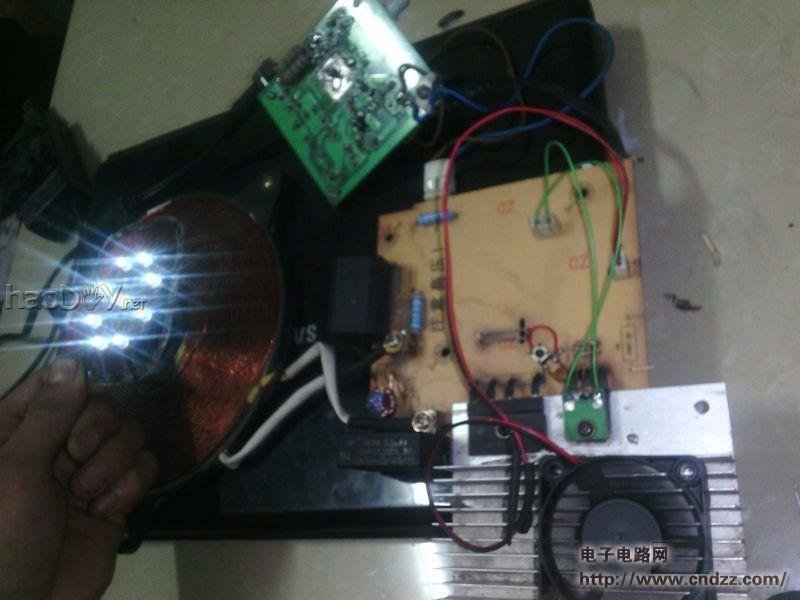 废旧电磁炉变身IGBT版无线供电