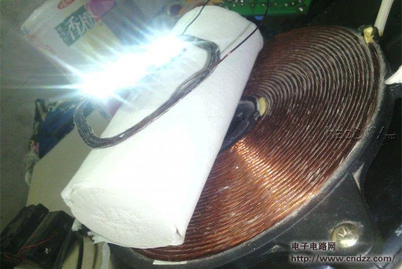 废旧电磁炉变身IGBT版无线供电