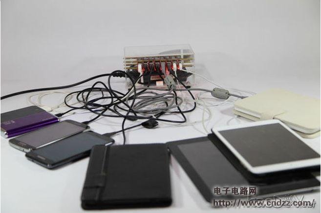 旧笔记本电源发挥余热,改造成8口USB充电器!