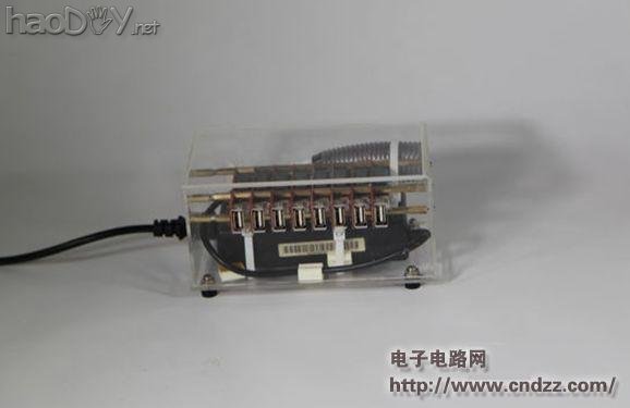 旧笔记本电源发挥余热,改造成8口USB充电器!