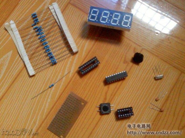 数码管电子时钟的制作,材料工具简单易实现