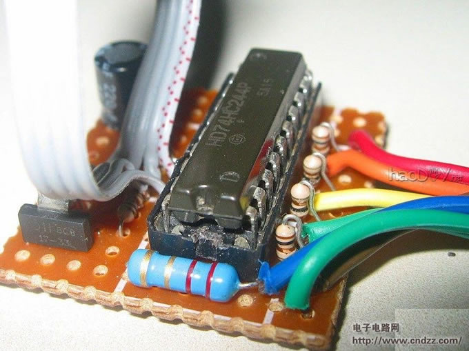 DIY利用万能板自制的并口SPI 编程器