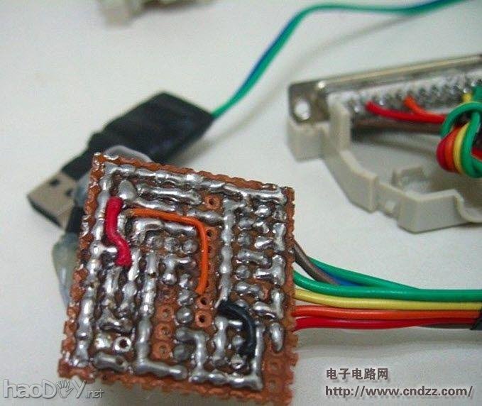 DIY利用万能板自制的并口SPI 编程器