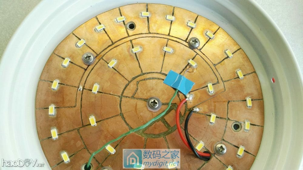 蛋疼之作—三雄.极光柔雪5W吸顶灯改成11W,提升亮度!(37P)|创