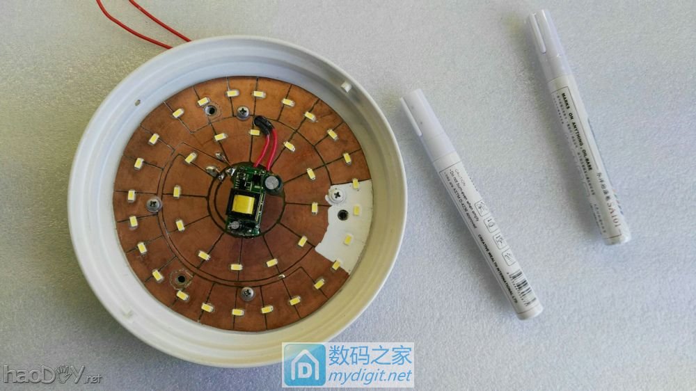 蛋疼之作—三雄.极光柔雪5W吸顶灯改成11W,提升亮度!(37P)|创