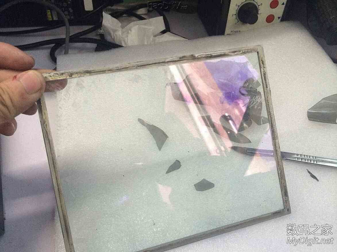 泰克数字示波器内置彩色CRT更换液晶屏图解(Tektronix TDS754C