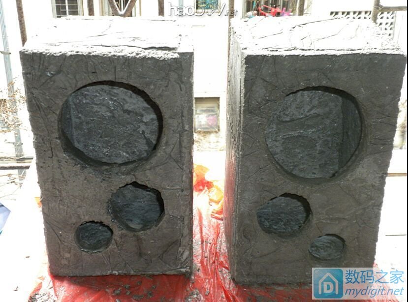 历时436天终于完成的413张图:混凝土音箱和主机,全网首发