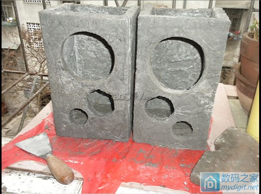 历时436天终于完成的413张图:混凝土音箱和主机,全网首发