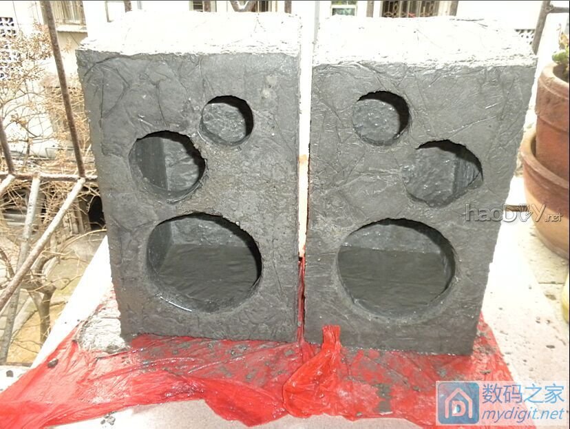 历时436天终于完成的413张图:混凝土音箱和主机,全网首发