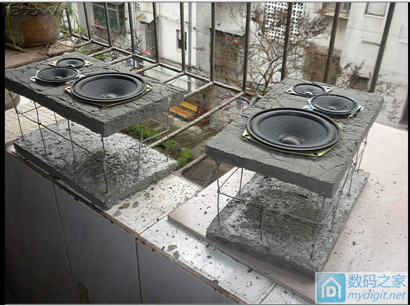 历时436天终于完成的413张图:混凝土音箱和主机,全网首发