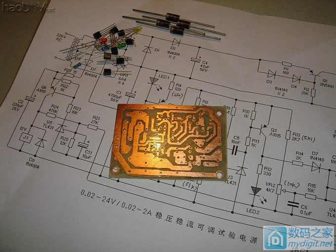 制作0.02~15V,0.02~2A稳压稳流实验用电源 制作0.02~15V,0.02~2A稳压稳流实验用电源