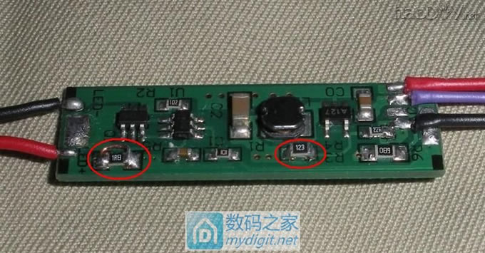 使用车充、LED头灯电路板制作1.5V电源模块(可代替1号电池)