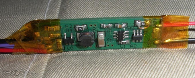 使用车充、LED头灯电路板制作1.5V电源模块(可代替1号电池)