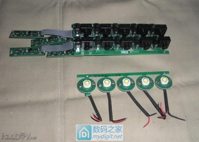 使用车充、LED头灯电路板制作1.5V电源模块(可代替1号电池)