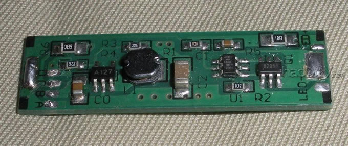 使用车充、LED头灯电路板制作1.5V电源模块(可代替1号电池)