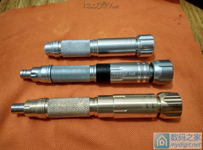 45 仿造数码之家22合一工具手柄 - 土豪金黄铜版(附加工全过程)