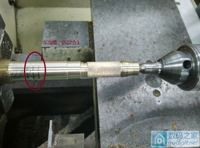 6 仿造数码之家22合一工具手柄 - 土豪金黄铜版(附加工全过程)