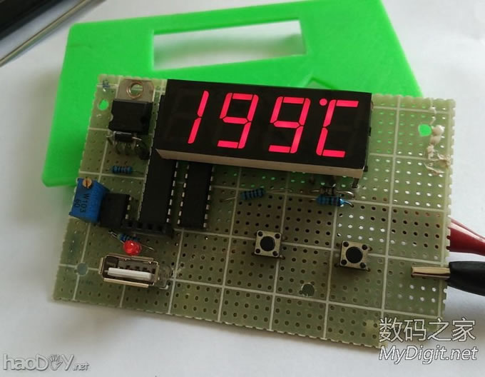 山寨T12焊台温控器,单片机、数码管显示、按键调温