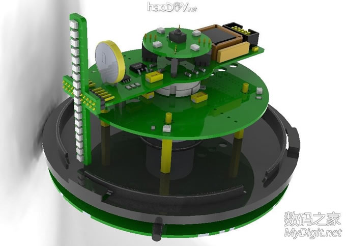 VOP旋转LED显示屏DIY设计与制作(添加旋转供电原理与实物图) VOP旋转LED显示屏DIY设计与制作(添加旋转供电原理与实物图)