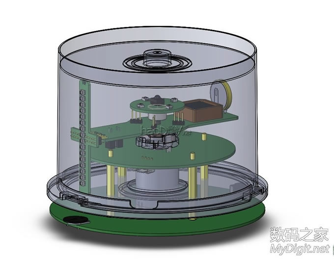 VOP旋转LED显示屏DIY设计与制作(添加旋转供电原理与实物图) VOP旋转LED显示屏DIY设计与制作(添加旋转供电原理与实物图)