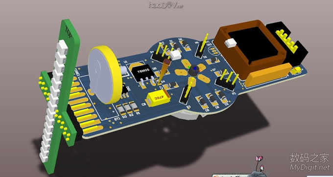 VOP旋转LED显示屏DIY设计与制作(添加旋转供电原理与实物图) VOP旋转LED显示屏DIY设计与制作(添加旋转供电原理与实物图)