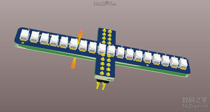 VOP旋转LED显示屏DIY设计与制作(添加旋转供电原理与实物图) VOP旋转LED显示屏DIY设计与制作(添加旋转供电原理与实物图)