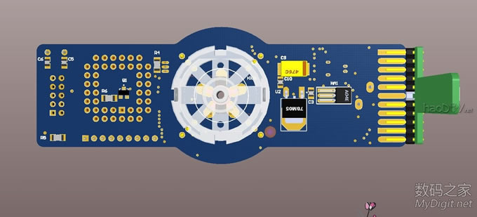 VOP旋转LED显示屏DIY设计与制作(添加旋转供电原理与实物图) VOP旋转LED显示屏DIY设计与制作(添加旋转供电原理与实物图)
