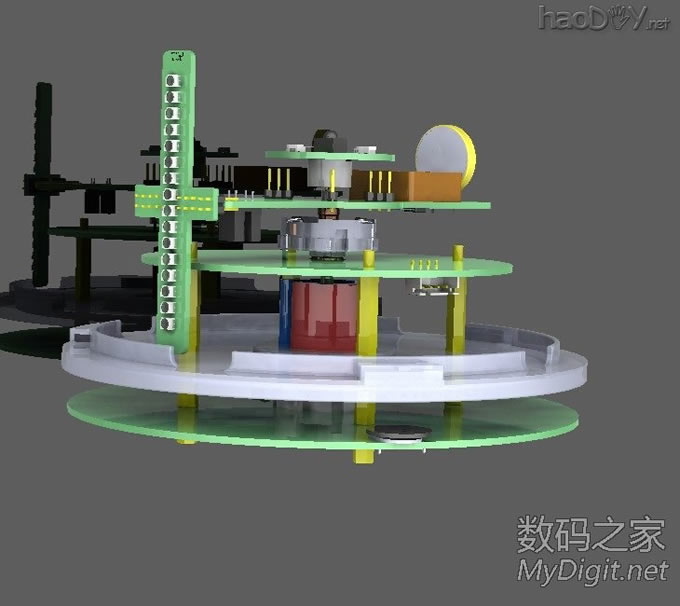 VOP旋转LED显示屏DIY设计与制作(添加旋转供电原理与实物图) VOP旋转LED显示屏DIY设计与制作(添加旋转供电原理与实物图)