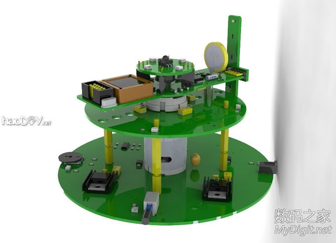 VOP旋转LED显示屏DIY设计与制作(添加旋转供电原理与实物图) VOP旋转LED显示屏DIY设计与制作(添加旋转供电原理与实物图)