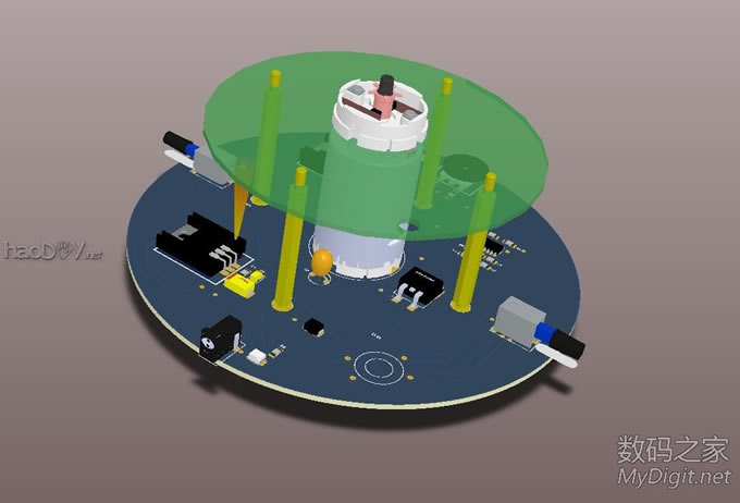 VOP旋转LED显示屏DIY设计与制作(添加旋转供电原理与实物图) VOP旋转LED显示屏DIY设计与制作(添加旋转供电原理与实物图)