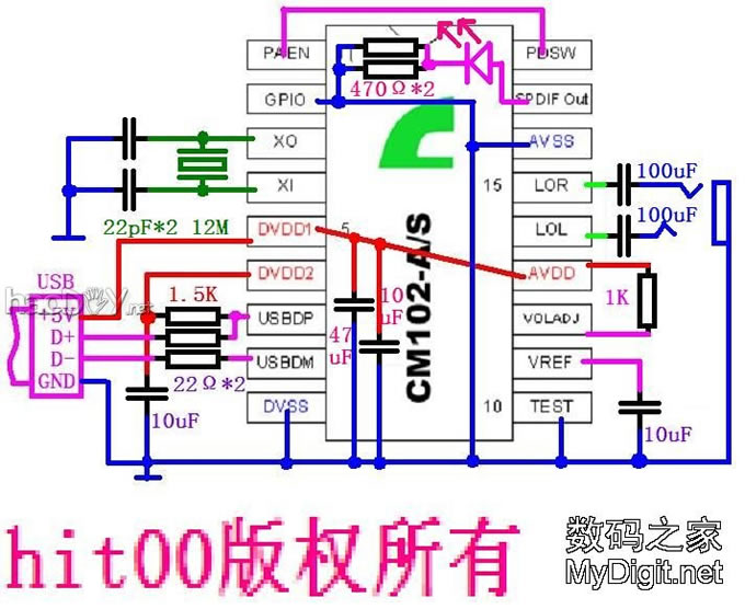 【指甲大小!】本人最新作品——搭棚王USB声卡^_^ 【指甲大小!】本人最新作品——搭棚王USB声卡^_^