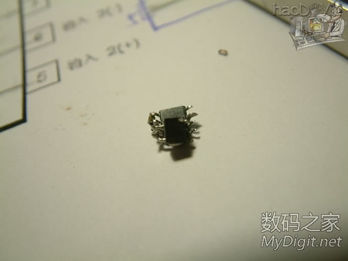 全部拆机贴片元件搭桥超mini呼吸灯,可能全论坛最小呼吸灯?