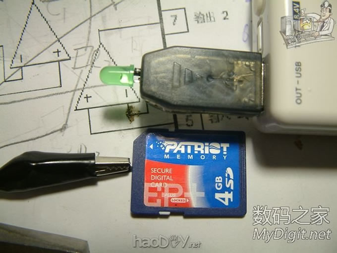 全部拆机贴片元件搭桥超mini呼吸灯,可能全论坛最小呼吸灯?