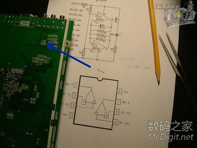 全部拆机贴片元件搭桥超mini呼吸灯,可能全论坛最小呼吸灯? 全部拆机贴片元件搭桥超mini呼吸灯,可能全论坛最小呼吸灯?