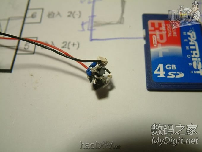 全部拆机贴片元件搭桥超mini呼吸灯,可能全论坛最小呼吸灯?