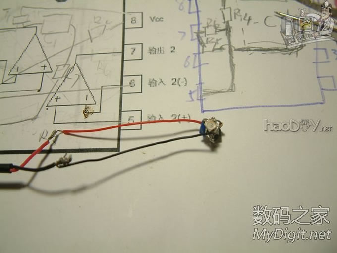 全部拆机贴片元件搭桥超mini呼吸灯,可能全论坛最小呼吸灯?