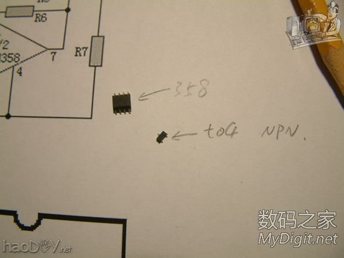 全部拆机贴片元件搭桥超mini呼吸灯,可能全论坛最小呼吸灯? 全部拆机贴片元件搭桥超mini呼吸灯,可能全论坛最小呼吸灯?