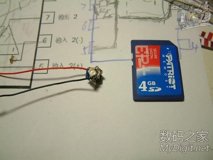 全部拆机贴片元件搭桥超mini呼吸灯,可能全论坛最小呼吸灯?