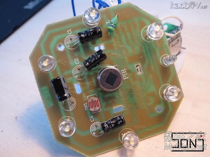 拆解+改造LED红外线人体感应灯,外拖3W飞利浦LED 拆解+改造LED红外线人体感应灯,外拖3W飞利浦LED