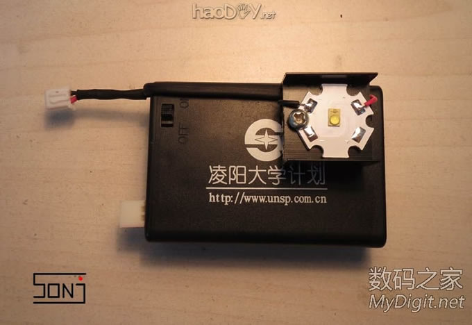 拆解+改造LED红外线人体感应灯,外拖3W飞利浦LED