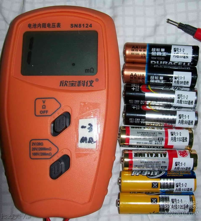 市场常见 一次性5号碱性电池LR6测试(测试结束) 市场常见 一次性5号碱性电池LR6测试(测试结束)