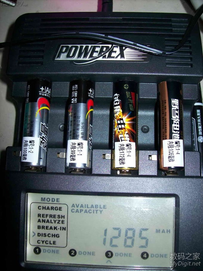 市场常见 一次性5号碱性电池LR6测试(测试结束)