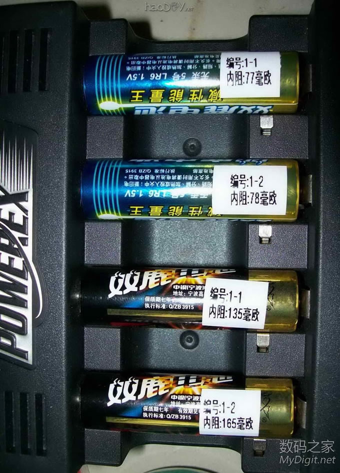 市场常见 一次性5号碱性电池LR6测试(测试结束) 市场常见 一次性5号碱性电池LR6测试(测试结束)