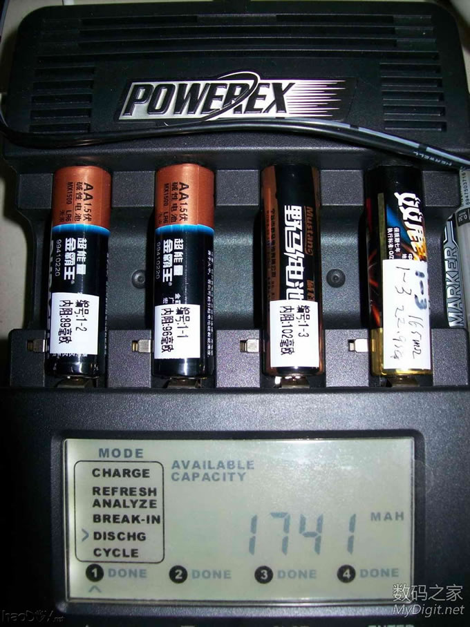 市场常见 一次性5号碱性电池LR6测试(测试结束)